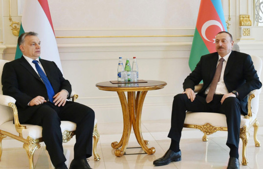 Viktor Orbán, Prime Minister of Hungary and Ilham Aliyev, President of Azerbaijan
