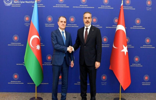 Turkish and Azerbaijani FMs meet