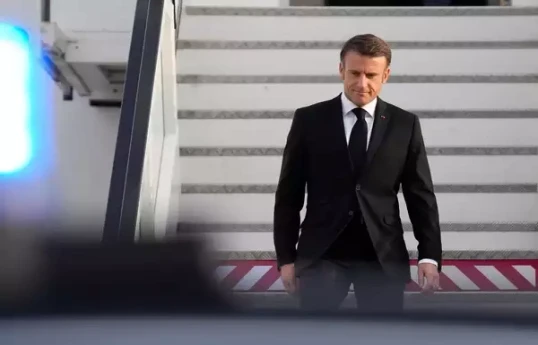 French President Macron visits Tel Aviv
