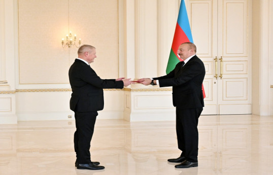 President Ilham Aliyev received credentials of incoming ambassador of Latvia-UPDATED 