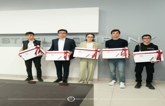 Baku Steel Company CJSC rewarded children of its employees who entered universities with high points