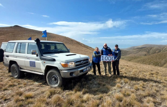 Number of EUMA patrols to Armenia-Azerbaijan border areas reaches 1000