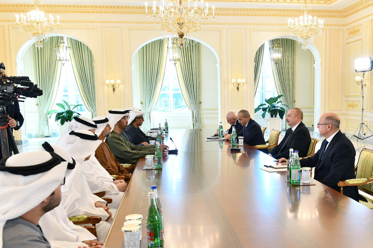President of Azerbaijan Ilham Aliyev received delegation of the United Arab Emirates led by Minister of Industry and Advanced Technology-UPDATED 