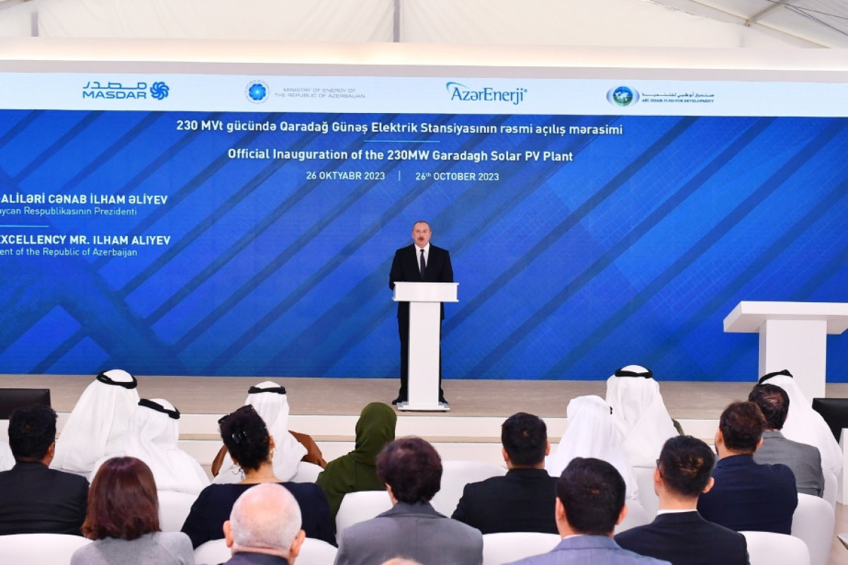 President Ilham Aliyev: Among our plans is to work actively with our partners to create Caspian-EU energy corridor