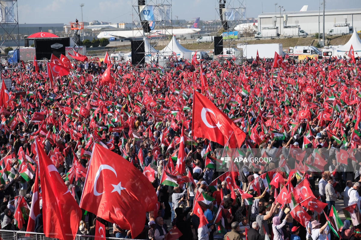 Thousands attend "Great Palestine Meeting" rally in Istanbul-PHOTO 