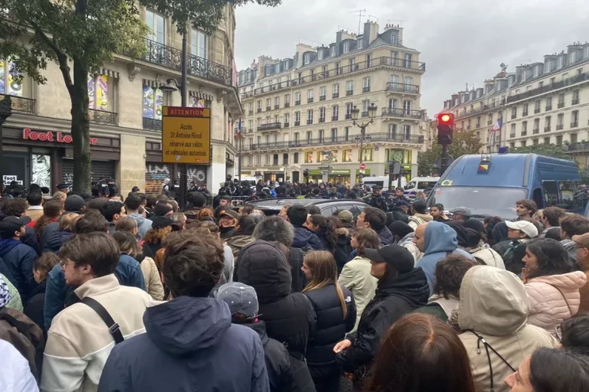 French police broke up pro-Palestinian protest, detained 15 people-VIDEO -UPDATED 