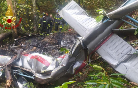 Helicopter crashed, pilot died in Italy