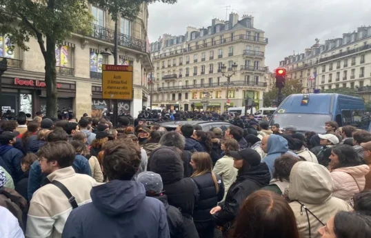 French police broke up pro-Palestinian protest, detained 15 people-VIDEO -UPDATED 