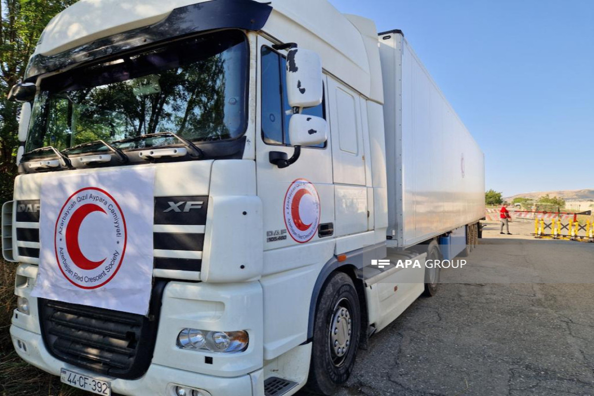 Baku-sent convoy loaded with 40-ton flour has been waiting on Aghdam-Khankandi road for 4 days-PHOTO 