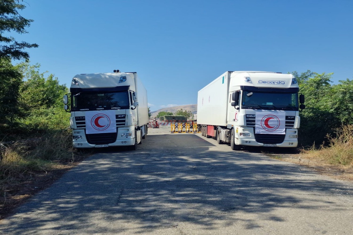 Convoy loaded with 40 tons of flour dispatched from Baku waiting on the Aghdam-Khankandi road for 6 days