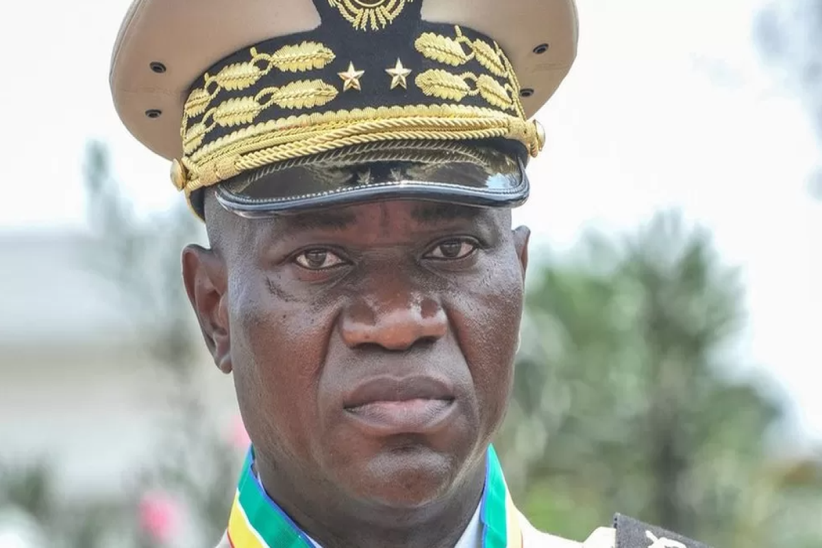 Brice Nguema, the leader of Gabon's military junta