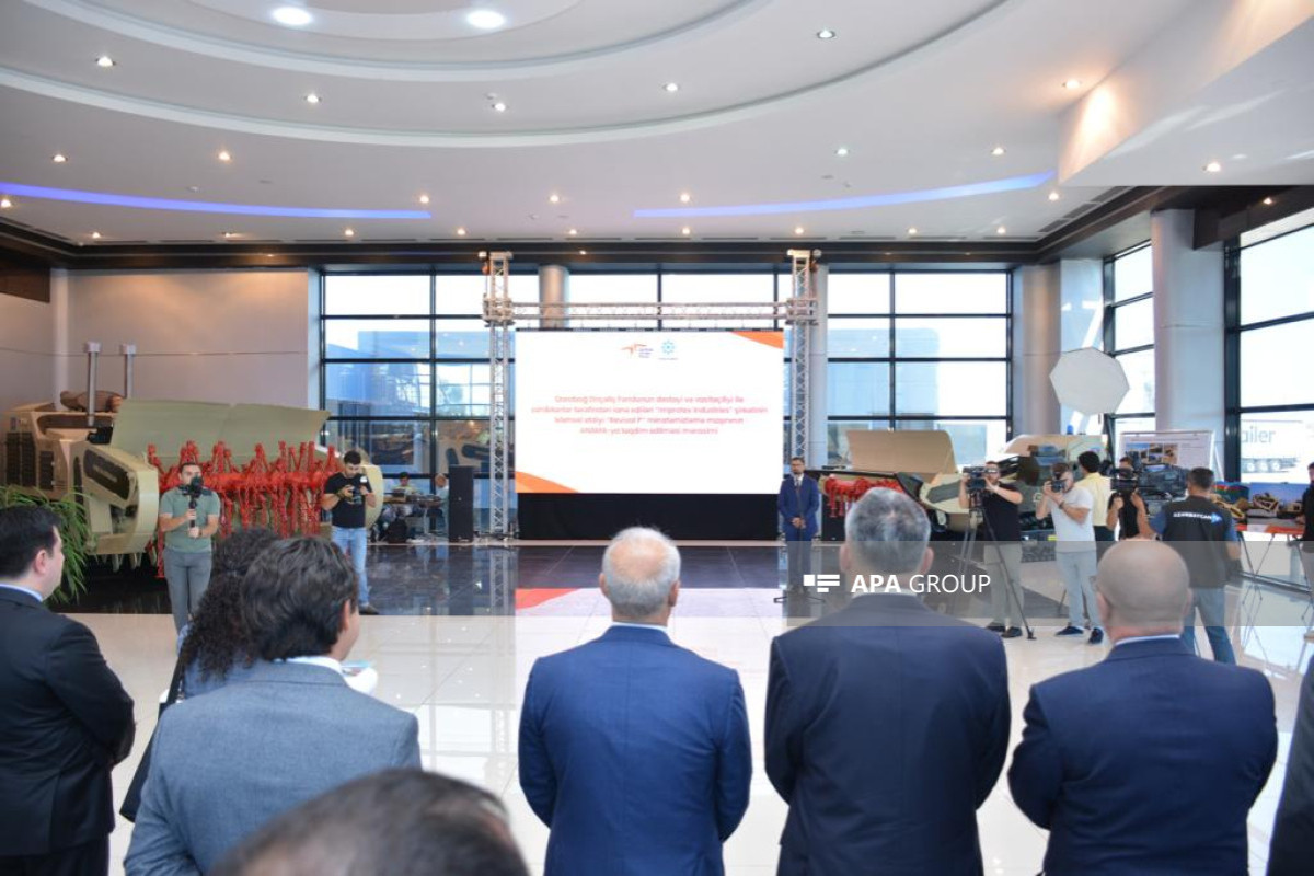 Mine clearing vehicle of Azerbaijani production presented to ANAMA-PHOTO 