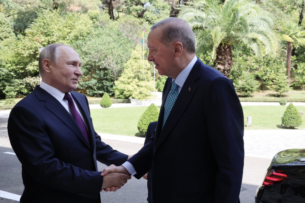 Recep Tayyip Erdogan, President of Türkiye and Vladimir Putin, President of Russia