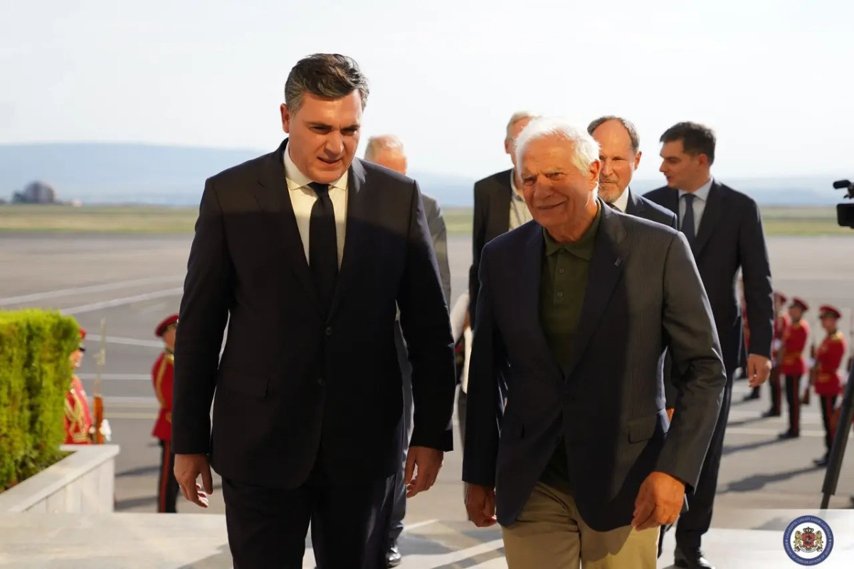 The High Representative of the European Union for Foreign Affairs and Security, Josep Borrell and the Minister of Foreign Affairs of Georgia, Ilia Darchiashvili