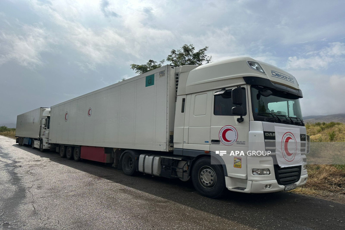 Food cargo sent from Baku for Armenian residents of Garabagh awaits on Aghdam-Khankandi road for 12 days in a row