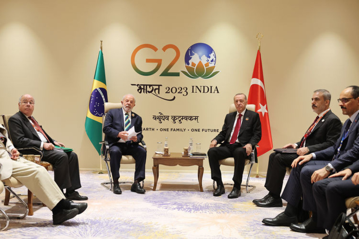 Turkish, Brazilian presidents meet in India for talks