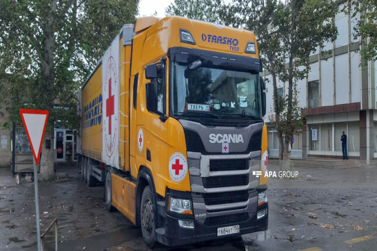 Passage of truck full of food sent by Russian Red Cross Society to Khankandi still delayed