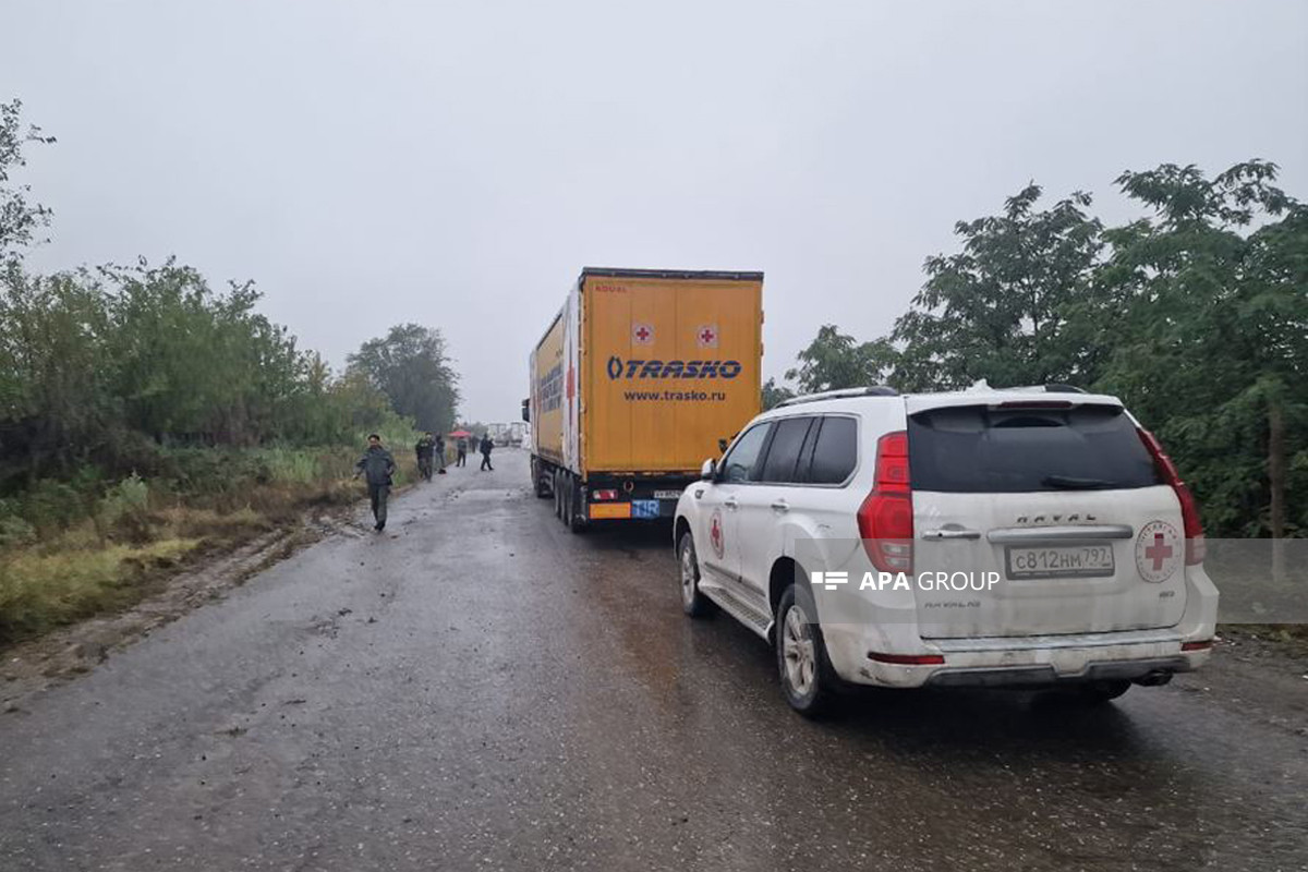 Food cargo from Russian Red Cross Society set off from Ağdam to Khankendi-PHOTO -VIDEO 
