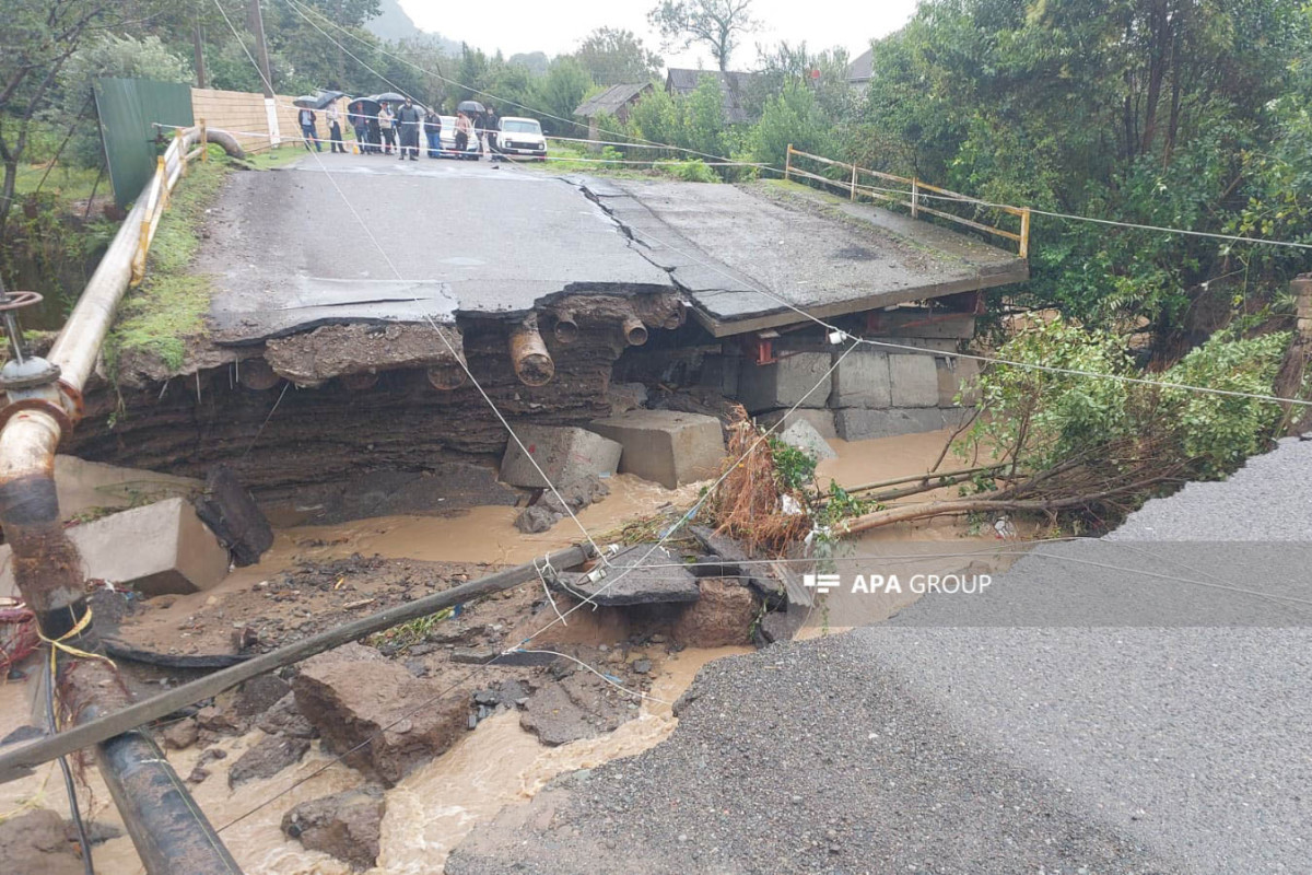 Rivers overflowed their banks in Azerbaijan's Astara, bridges collapsed-VIDEO -UPDATED 