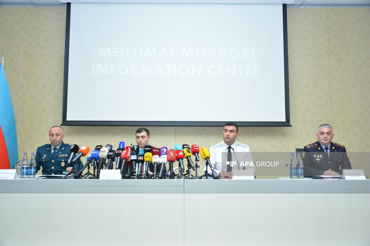 SSS, MIA, SBS, the Prosecutor General’s Office of Azerbaijan hold briefing regarding local anti-terrorist measures in Garabagh