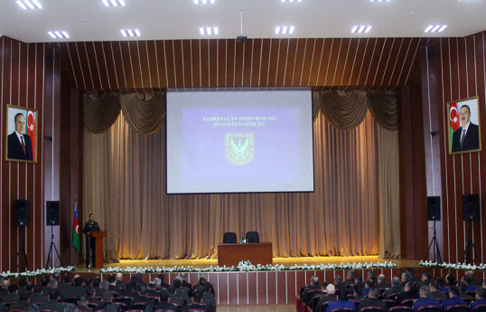 Conference with participation of command staff of Azerbaijan Army is being held
