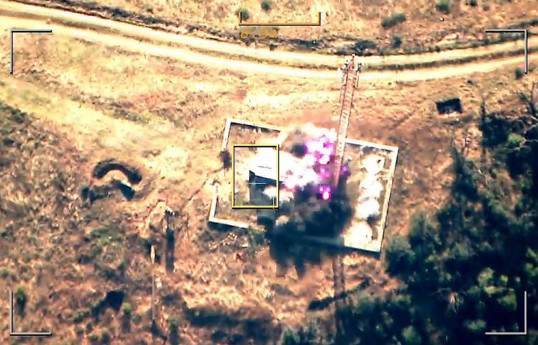 Azerbaijan shares the moment of neutralization of the military radio-technical node belonging to the units of the armed forces of Armenia-VIDEO 