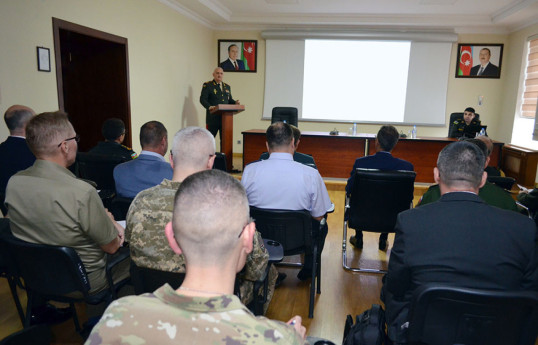 Azerbaijan updates foreign military attachés about the local anti-terrorist measures in Garabagh
