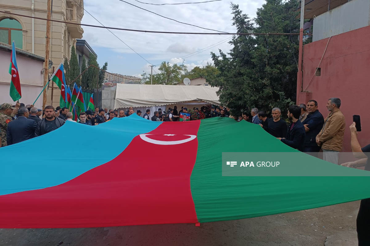 Azerbaijani police sergeant who martyred by falling into landmine in Khojavand laid to rest-PHOTO 