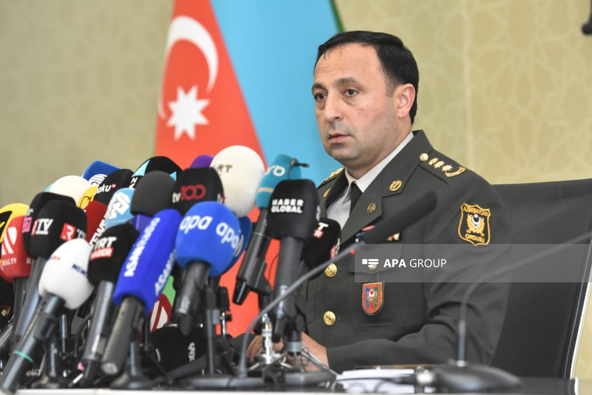 the Press Service of the Ministry of Defense, Colonel Anar Eyvazov