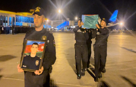 Body of the police sergeant brought to Nakhchivan-PHOTO 