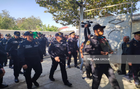 Farewell ceremony for Azerbaijani martyr policeman Alasgar Asgarov is held in Nakhchivan -PHOTO 