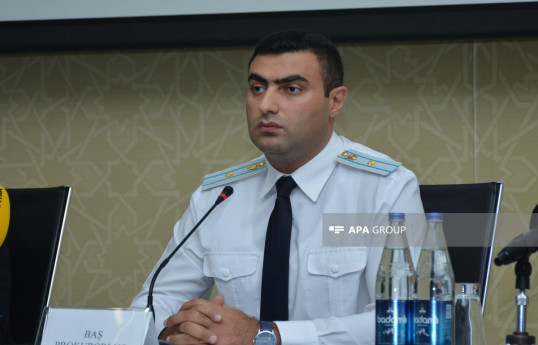 Kanan Zeynalov, senior prosecutor of the press service of the General Prosecutor's Office