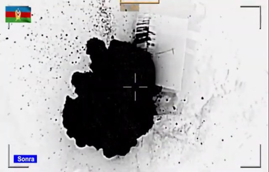 Azerbaijan destroys military base belonging to units of Armenian armed forces-VIDEO 