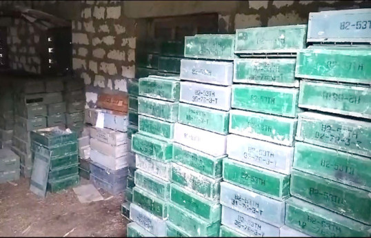 Ammunition storage found at civilian facility in territory of Gozlukorpu settlement -PHOTO -VIDEO 
