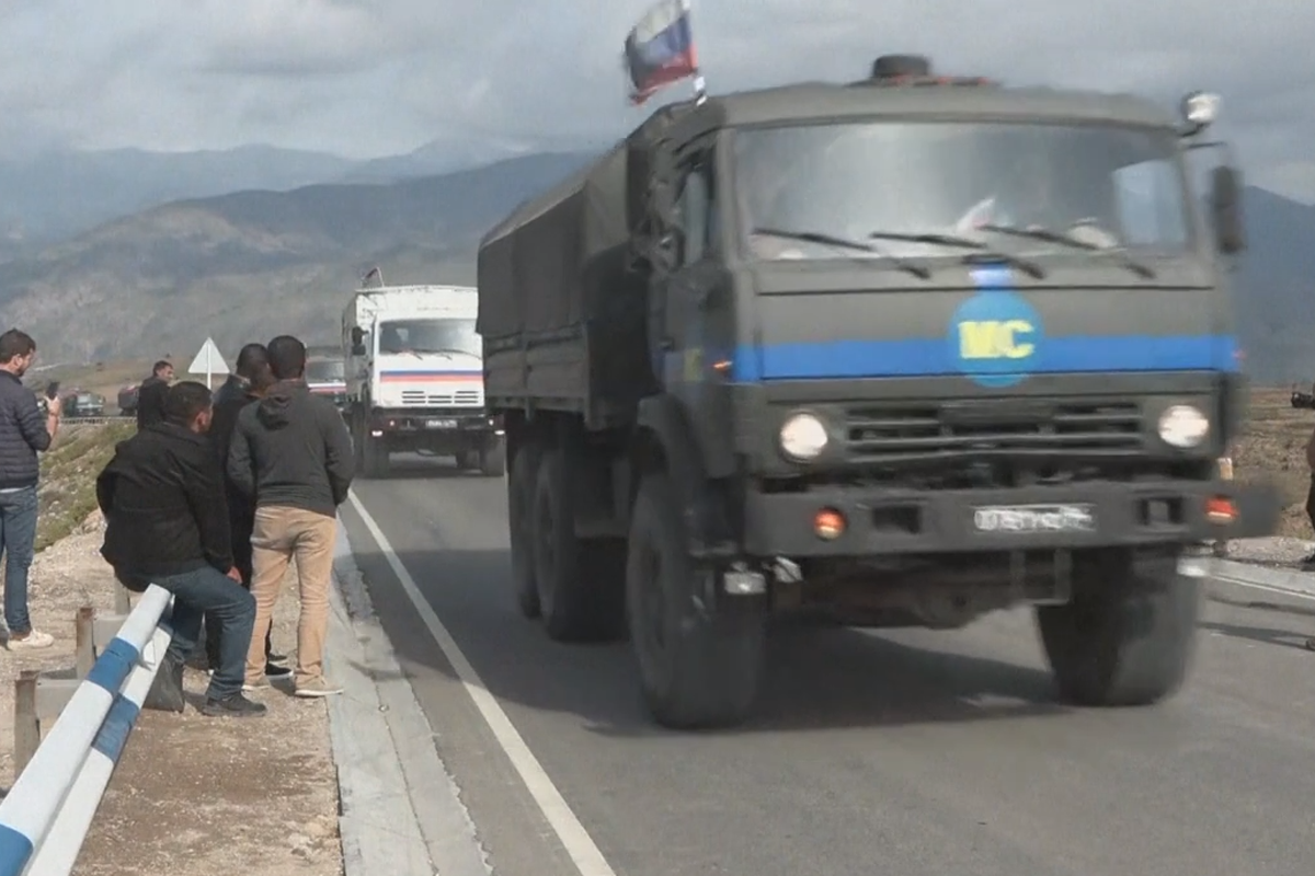 RPC vehicle convoy leave Armenia for Azerbaijan
