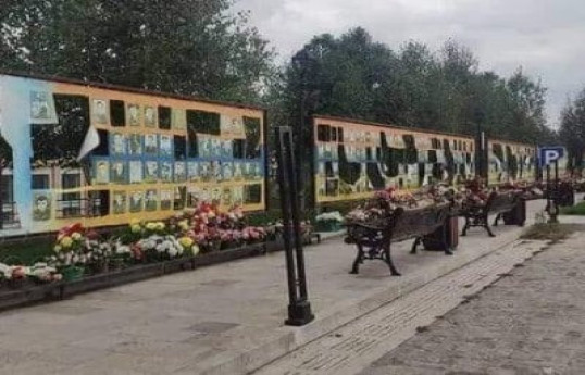 Photos of separatists destroyed by Azerbaijani Army during Patriotic War removed from Khankandi-VIDEO 