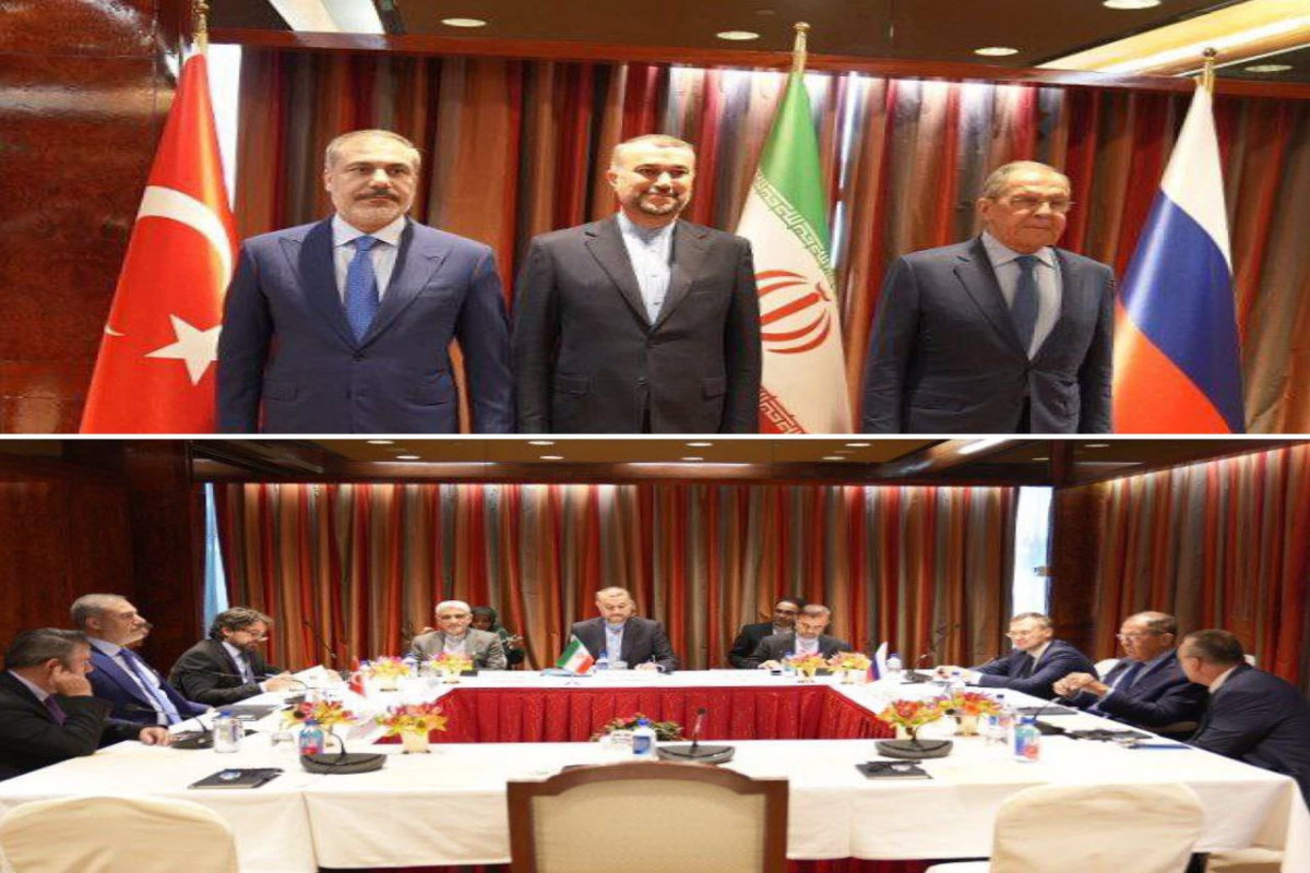 Foreign ministers of Türkiye, Iran and Russia met in the United States