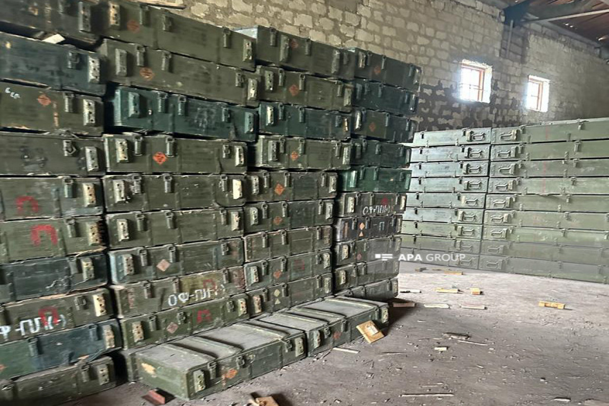 Azerbaijan Army found ammunition depot in Khojaly-VIDEO 