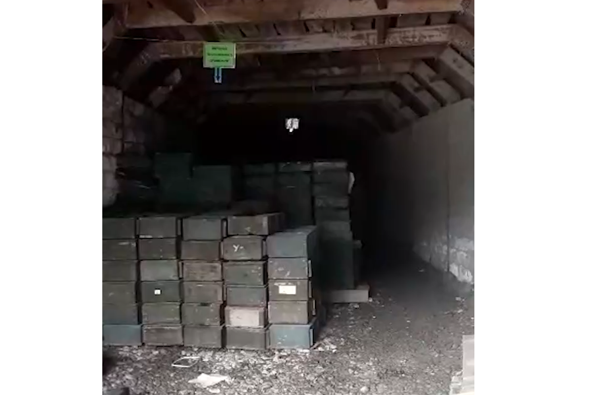 Ammunition depot found in Heyvali village of Azerbaijan