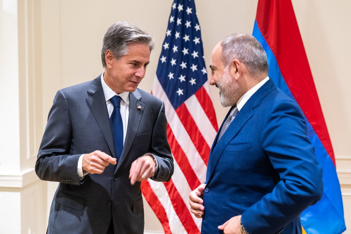 Antony Blinken, US Secretary of State and Nikol Pashinyan, Armenian Prime Minister