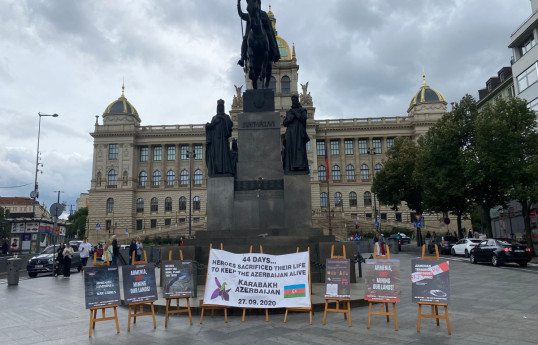 Exhibition-action dedicated to Armenian mine terrorism held in Prague-PHOTO 