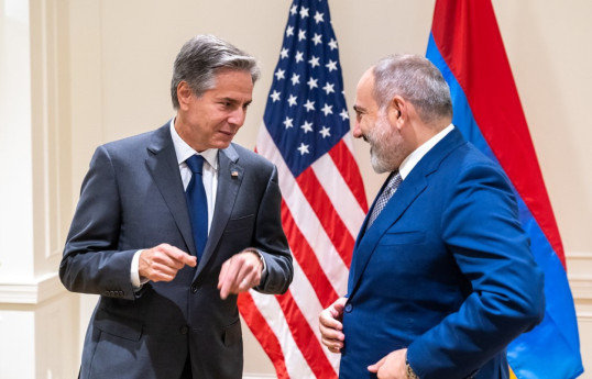 Antony Blinken, US Secretary of State and Nikol Pashinyan, Armenian Prime Minister