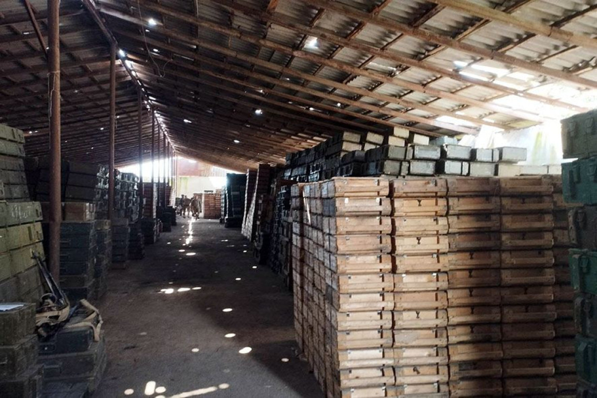 Process of confiscation of weapons, ammunition from Armenians underway in Azerbaijan’s Garabagh-PHOTO -VIDEO 