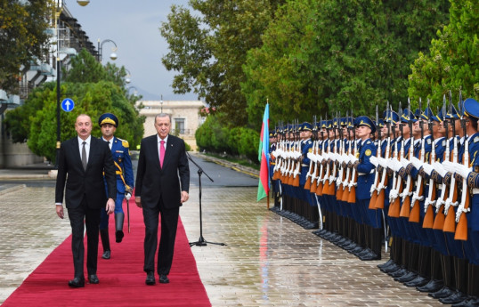 Official welcome ceremony was held for President of Türkiye Recep Tayyip Erdogan in Nakhchivan