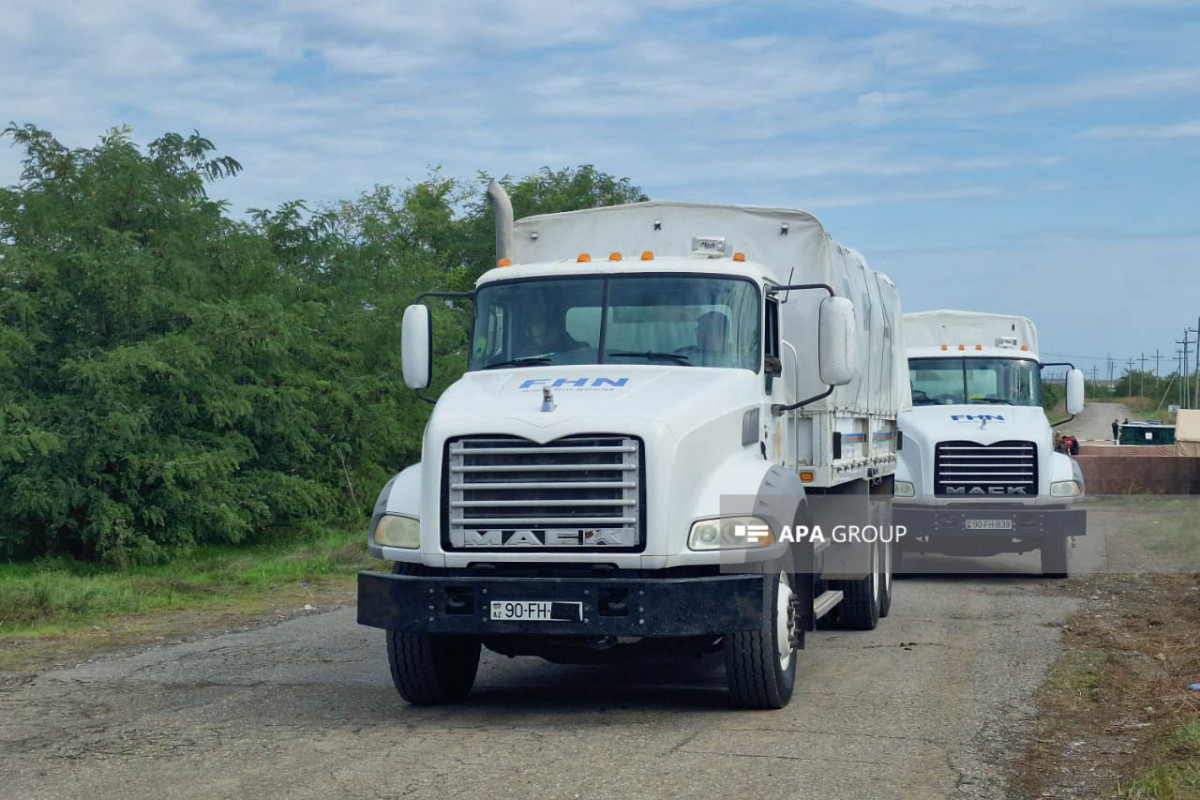 Azerbaijan sends next batch of humanitarian cargo to Khankandi via Aghdam road today-PHOTO -VIDEO  -UPDATED 
