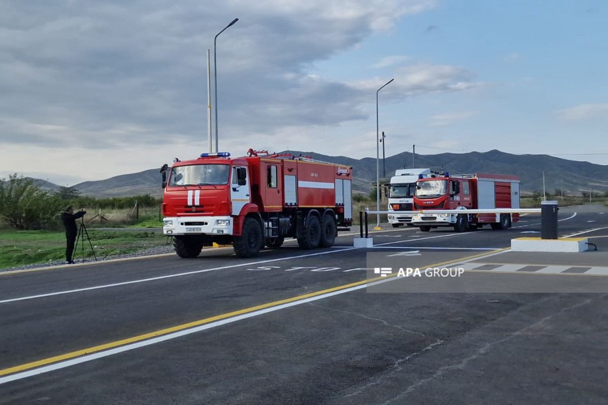 15 special fire-fighting vehicles of MES and fire brigades dispatched to Khankendi-PHOTO -VIDEO -UPDATED 