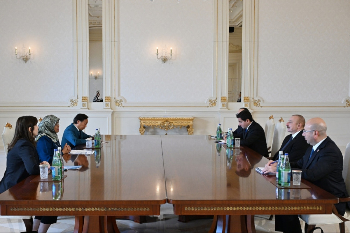 President of Azerbaijan received Executive Director of UN Human Settlements Programme
