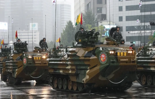South Korea showcases missiles, drones and tanks in rare military parade
