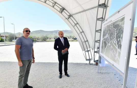 President of Azerbaijan Ilham Aliyev visits Jabrayil district-UPDATED 
