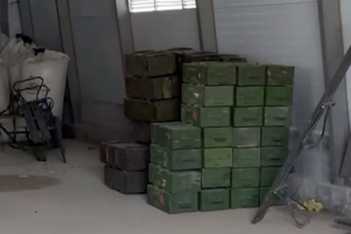 A large amount of ammunition detected at civilian facilities in Garabagh region was seized - MoD-VIDEO -VIDEO 